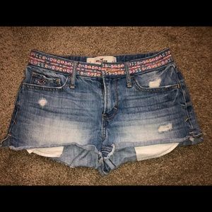 Hollister high waisted jean shorts